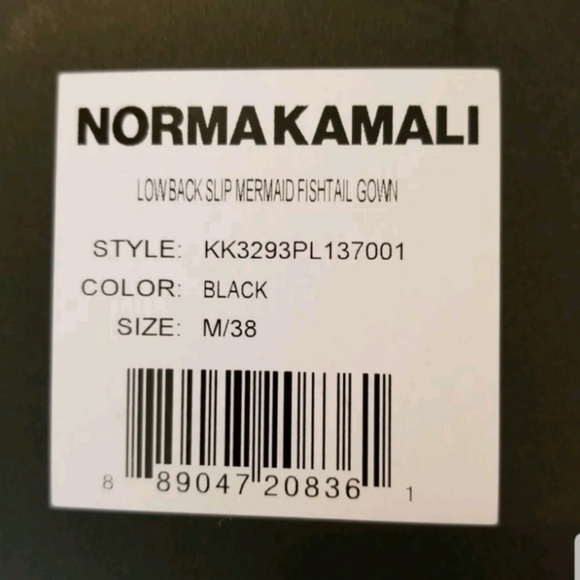 New Norma Kamali Women's Low Back Slip Mermaid Fishtail Gown Size M /38 - Picture 4 of 4